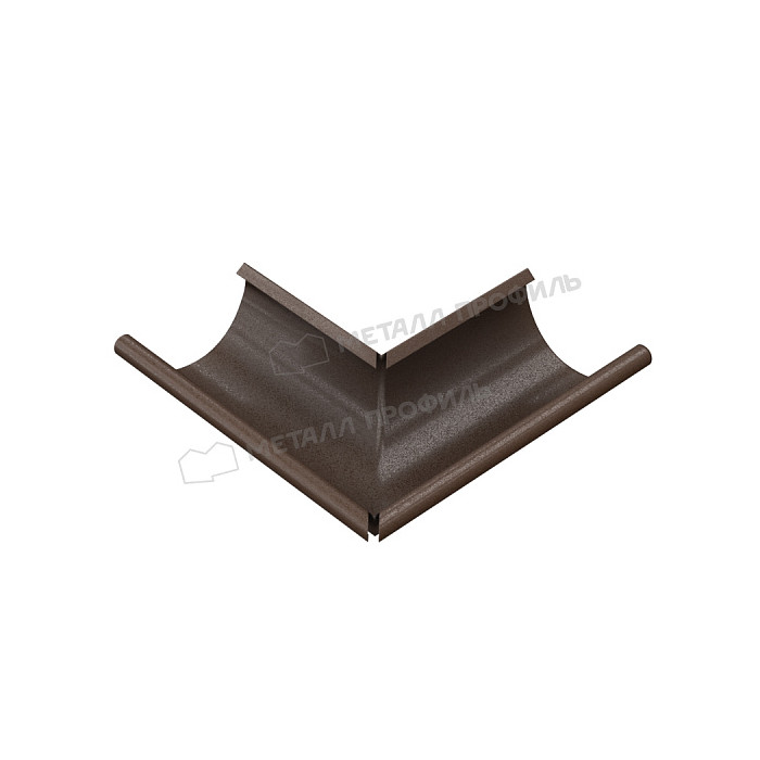Угол желоба наружный МЕТАЛЛ ПРОФИЛЬ Foramina Freeze D125 Grey